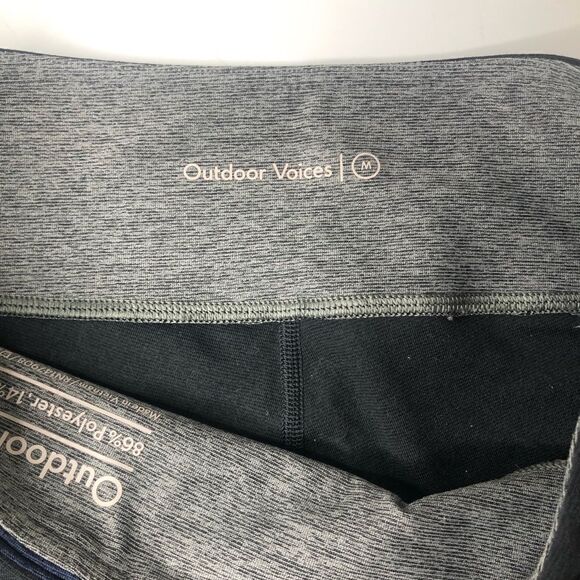 Outdoor Voices 7/8 Springs Leggings Charcoal/Navy/Graphite Size Medium - Picture 9 of 9